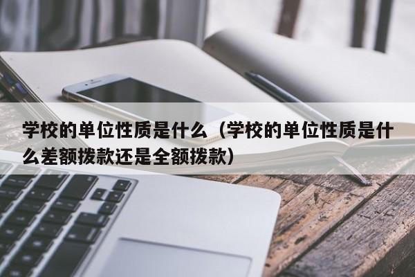 学校的单位性质是什么（学校的单位性质是什么差额拨款还是全额拨款）