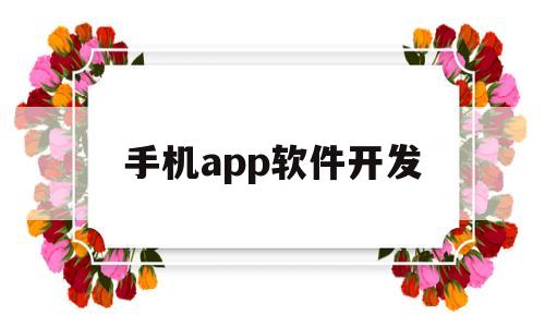 手机app软件开发(手机app软件开发价格怎么样)