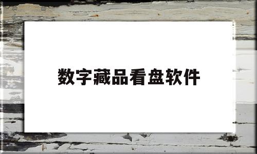 数字藏品看盘软件(数字藏品看盘软件开发)