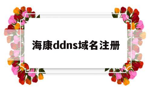 海康ddns域名注册(海康威视ddns设备域名怎么写)