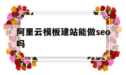 阿里云模板建站能做seo吗(阿里云模板建站能做seo吗知乎)