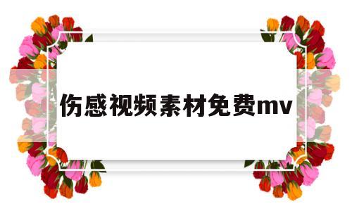 伤感视频素材免费mv(伤感视频素材免费下载动漫)