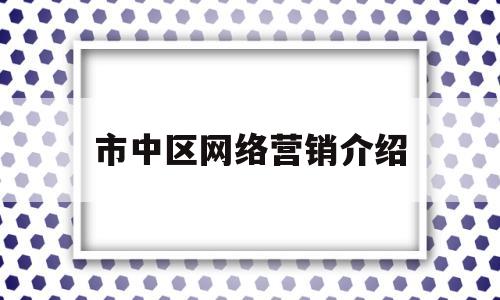 市中区网络营销介绍(网络营销负责什么工作)