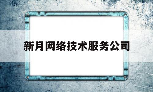 新月网络技术服务公司(广州新月网络科技有限公司怎么样)