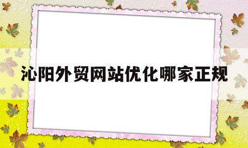 沁阳外贸网站优化哪家正规的简单介绍