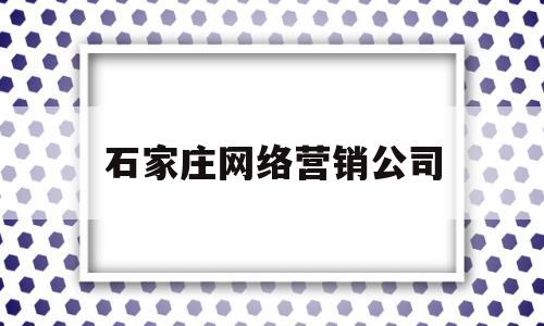 石家庄网络营销公司(石家庄网络运营公司排行)