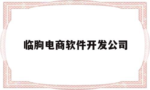临朐电商软件开发公司(临朐电商软件开发公司招聘)