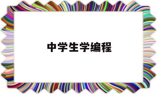 中学生学编程(中学生学编程课对孩子有什么好处)