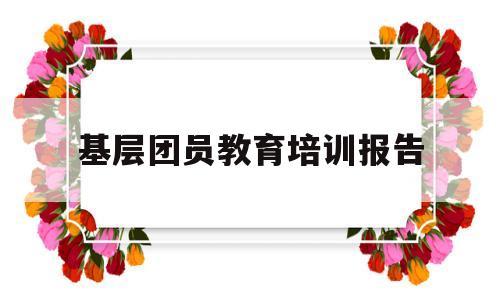 基层团员教育培训报告(县基层两支队伍教育培训报告)