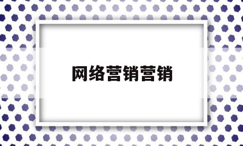 网络营销营销(网络营销营销环境)