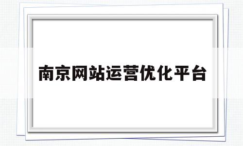 南京网站运营优化平台(南京网站优化公司 网络服务)