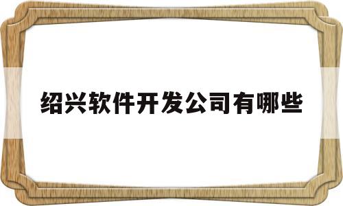 绍兴软件开发公司有哪些(绍兴青年软件开发有限公司)