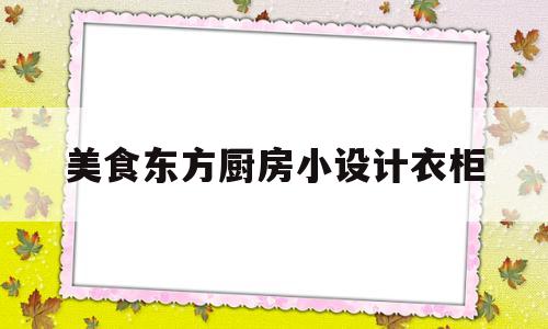 美食东方厨房小设计衣柜的简单介绍