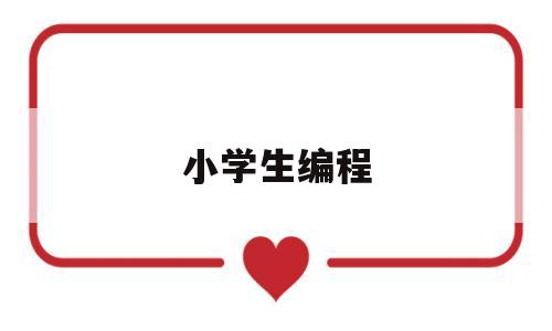 小学生编程(小学生编程课有必要学吗)