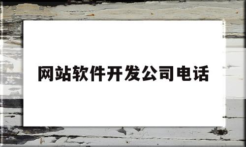网站软件开发公司电话(网站软件开发公司电话是多少)