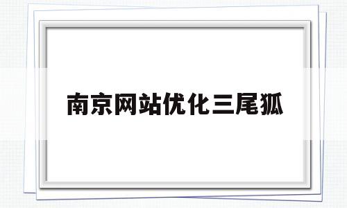 南京网站优化三尾狐(南京seo关键词排名)