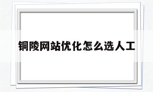 铜陵网站优化怎么选人工的简单介绍