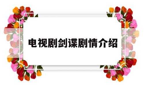 电视剧剑谍剧情介绍(电视剧剑谍演员表介绍)