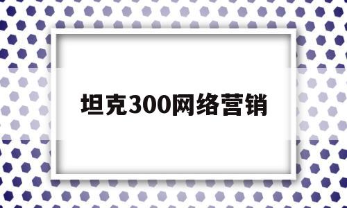 坦克300网络营销(坦克300油耗多少真实油耗)