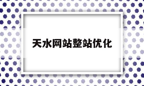 天水网站整站优化(天水网络科技有限公司)