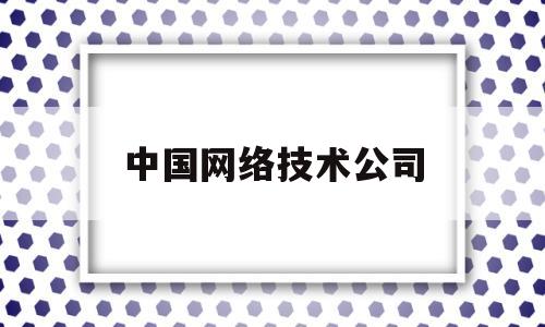 中国网络技术公司(中国网络科技有限公司是什么公司)