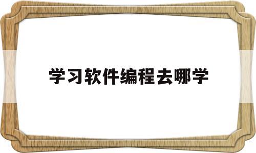 学习软件编程去哪学(想学软件编程 哪个学校好啊)