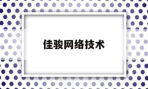 佳骏网络技术(佳骏网络技术有限公司)
