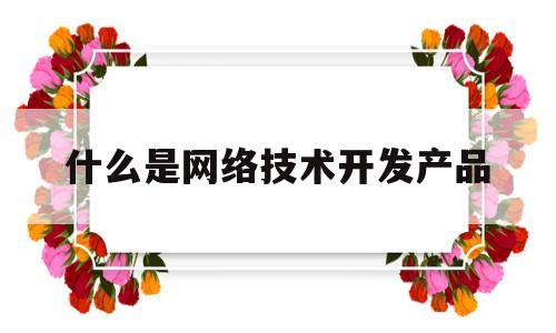什么是网络技术开发产品(什么是网络技术开发产品设计)