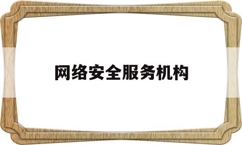 网络安全服务机构(网络安全服务机构对其网络的安全性和可能存在)