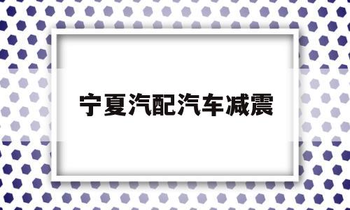 宁夏汽配汽车减震(宁夏汽配汽车减震器厂家)