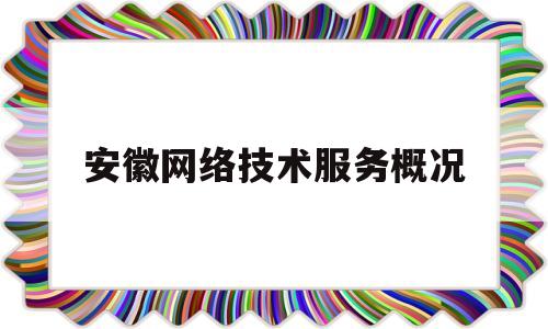 安徽网络技术服务概况(安徽网络科技有限公司经营范围是什么)