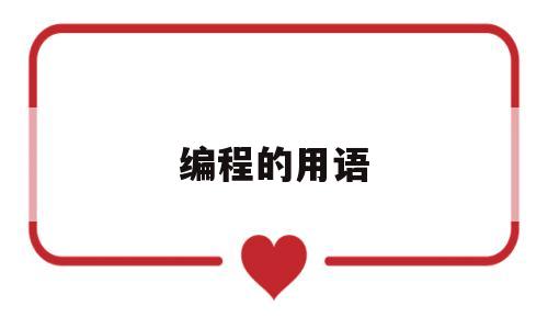 编程的用语(编程用语有哪些)