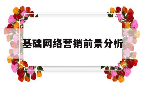基础网络营销前景分析(网络营销基础环境状况分析)