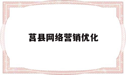 莒县网络营销优化(网络营销效果优化研究论文)