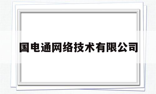 国电通网络技术有限公司的简单介绍
