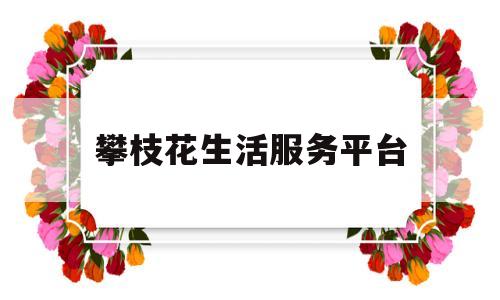 攀枝花生活服务平台(攀枝花生活服务平台电话)