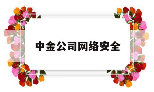 中金公司网络安全(中金公司网络安全产业链研报)