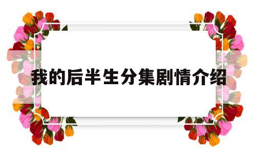 我的后半生分集剧情介绍(我的后半生42集电视剧大结局)