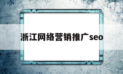 浙江网络营销推广seo的简单介绍
