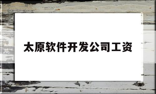 太原软件开发公司工资(太原软件开发公司招聘信息)