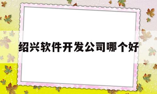 绍兴软件开发公司哪个好(绍兴软件开发公司哪个好点)