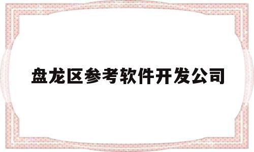 盘龙区参考软件开发公司(软件开发选题参考)