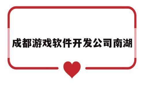 成都游戏软件开发公司南湖(成都网络游戏开发公司)