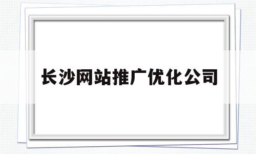 长沙网站推广优化公司(长沙网站优化推广方案)