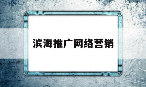 滨海推广网络营销(滨海推广网络营销中心)