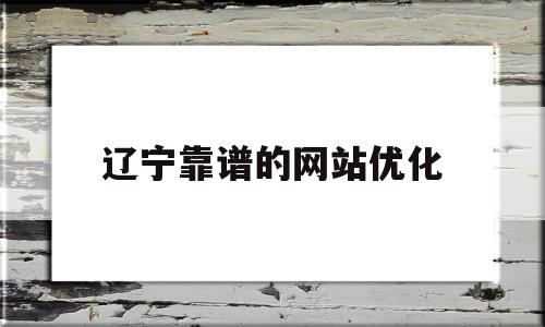 辽宁靠谱的网站优化的简单介绍