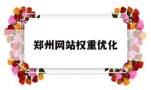 郑州网站权重优化(郑州网站优化哪家专业)