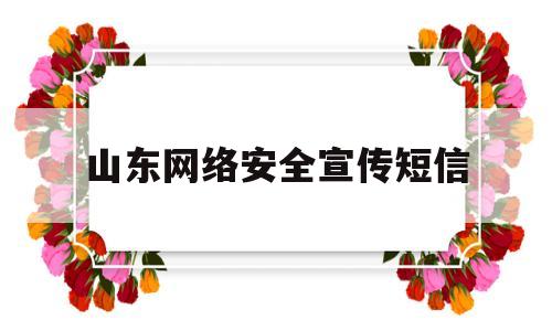 山东网络安全宣传短信(山东省网络安全知识竞赛)