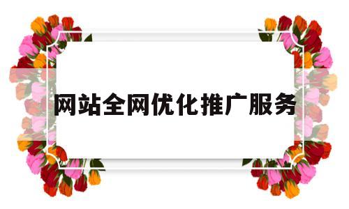 网站全网优化推广服务(专业网站优化推广)