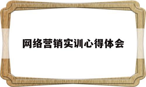 网络营销实训心得体会(网络营销实训心得体会200字)